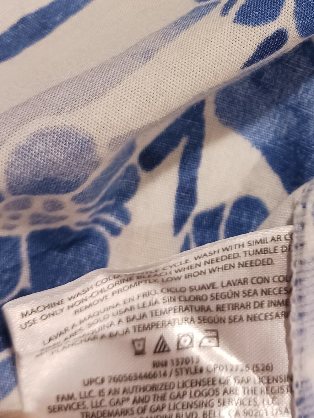 GAP Ruffle Tank Shorts Sleep Set Floral Print - Picture 11 of 11